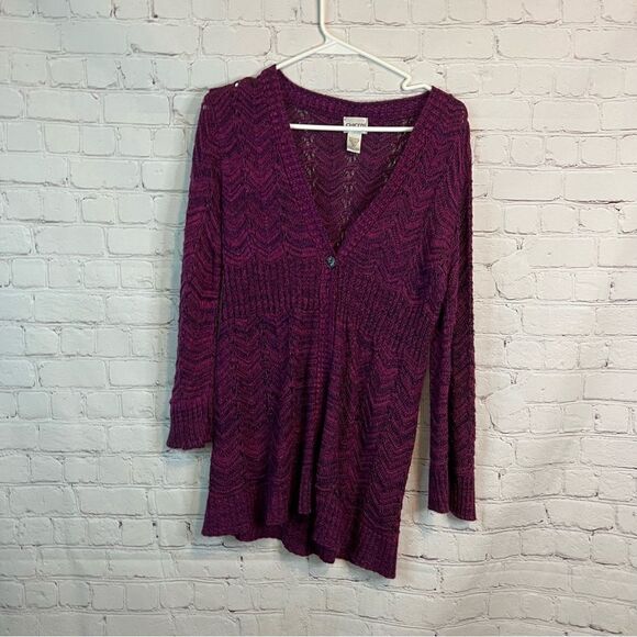 Chico’s Women Cardigan Purple size 0 - Picture 1 of 6